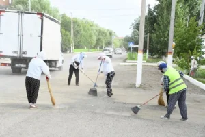 Қазалыда сенбілік жұмыстары жалғасуда