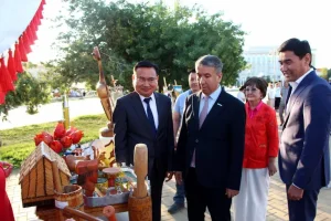 «Тарихтың таңбасы, рухтың ордасы Қызылордам» облыстық өнер байқауында Жаңақорған ауданы өнер көрсетті