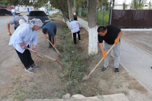 Қармақшы ауданында «Таза Қазақстан» акциясы аясында сенбілік өтті