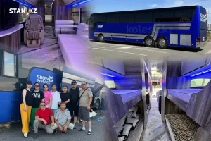 Массаж орындығы мен караокесі бар автобус: қазақстандықтың ерекше үйі