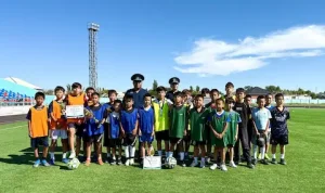 Қызылорда полицейі  болашақ чемпиондарды тәрбиелеуде