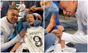 Мбаппе Алматыда ерекше жанкүйерімен кездесті