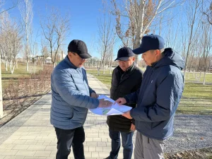 Қызылордада Президент саябағында қызу жұмыс жүруде