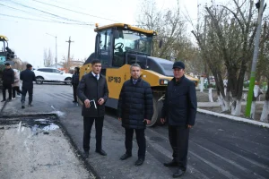 Қазалы ауданында жол құрылысы қарқынды жүруде