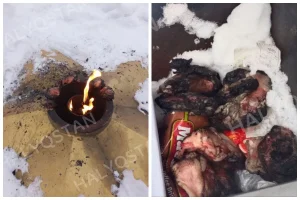 Мәңгілік алауда тауық қуырылған