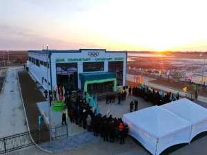 Қазалы ауданының Бекарыстан би ауылында дене шынықтыру-сауықтыру кешені ашылды