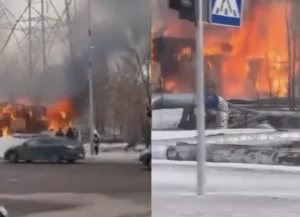 Дәмханада газ балоны жарылып, 4 адам зардап шекті