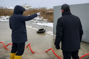 Тұрғын үйлердің ауласын су басып қалған