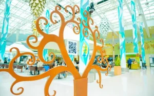 Сауда орталығында тілек ағашы бой көтерді