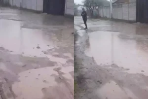 Құжат жүзінде асфальт бар, бірақ шын мәнінде халық батпақ кешіп жүр