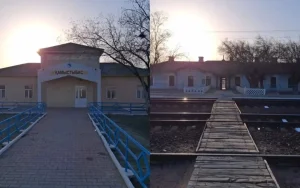 Қызылордада ескі теміржол бекеті ғимараты сынға қалды