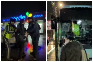 Мас жолаушы автобус жүргізушісіне пышақпен шабуыл жасаған