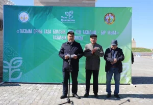 КИЕЛІ ҚАРМАҚШЫДА «ТАҒЗЫМ ОРНЫ ТАЗА БОЛСЫН, РУХ ПЕН ТАЗАЛЫҚ – ЕГІЗ ҰҒЫМ» АТТЫ ТАЗАЛЫҚ АКЦИЯСЫ ӨТТІ