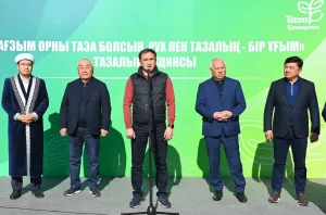 CЫР ӨҢІРІНДЕ «ТАҒЗЫМ ОРНЫ ТАЗА БОЛСЫН, РУХ ПЕН ТАЗАЛЫҚ – ЕГІЗ ҰҒЫМ» АТТЫ ЖАЛПЫХАЛЫҚТЫҚ ТАЗАЛЫҚ АКЦИЯСЫ ӨТТІ