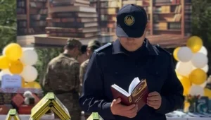Қызылордада полиция қызметкерлері рухани шараға қатысты
