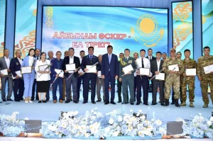 ШИЕЛІДЕ 7 МАМЫР – ОТАН ҚОРҒАУШЫЛАР КҮНІНЕ АРНАЛҒАН САЛТАНАТТЫ ШАРА ӨТТІ