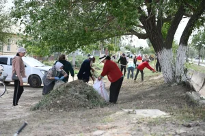 ҚАЗАЛЫ АУДАНЫНДА ТАЗАЛЫҚ ЖҰМЫСТАРЫ ЖҮРГІЗІЛУДЕ