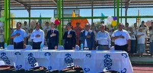 ӨЗГЕНТ АУЫЛЫНДА ЖАҢА СПОРТ АЛАҢЫ ПАЙДАЛАНУҒА БЕРІЛДІ