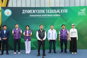 СЫР ӨҢІРІНДЕ ДҮНИЕЖҮЗІЛІК ТАЗАЛЫҚ КҮНІНЕ ОРАЙ ЖАППАЙ ЭКОЛОГИЯЛЫҚ АКЦИЯ ӨТТІ